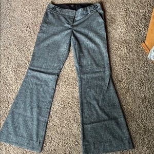 Gray/Black Work Pant- Flare/Wide Leg